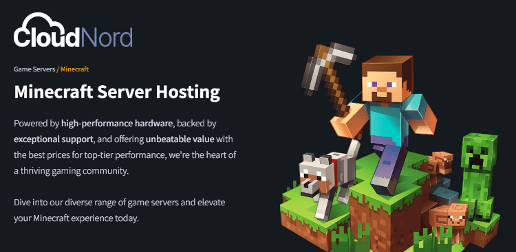 CloudNord Minecraft Server Hosting Full Review