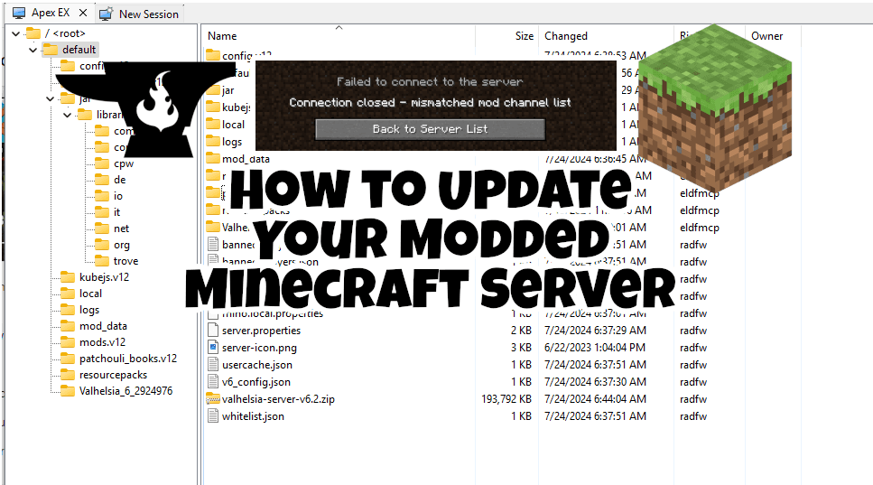 How to Update Your Modded Minecraft Server