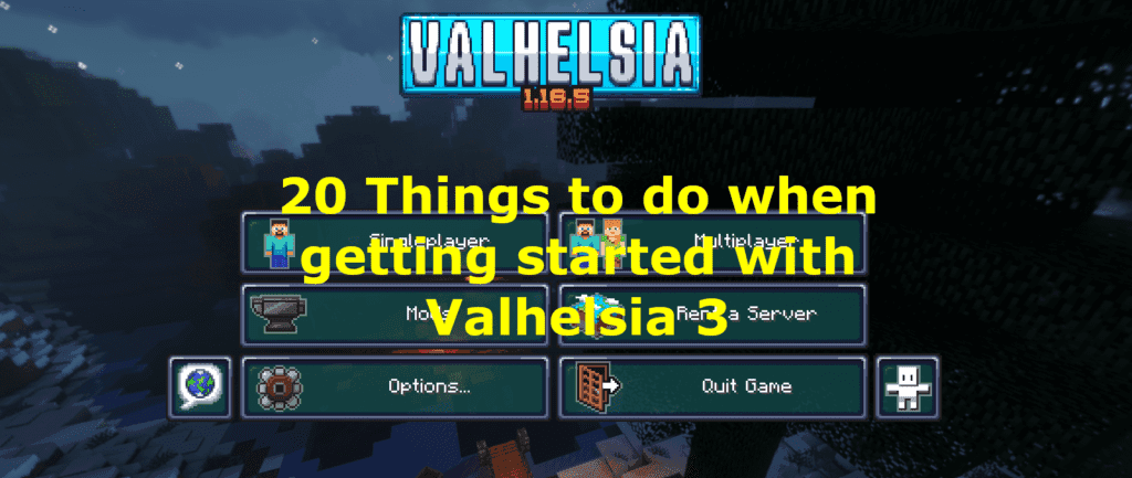 20 Things to Do When Starting Valhelsia 3 Minecraft Modpack