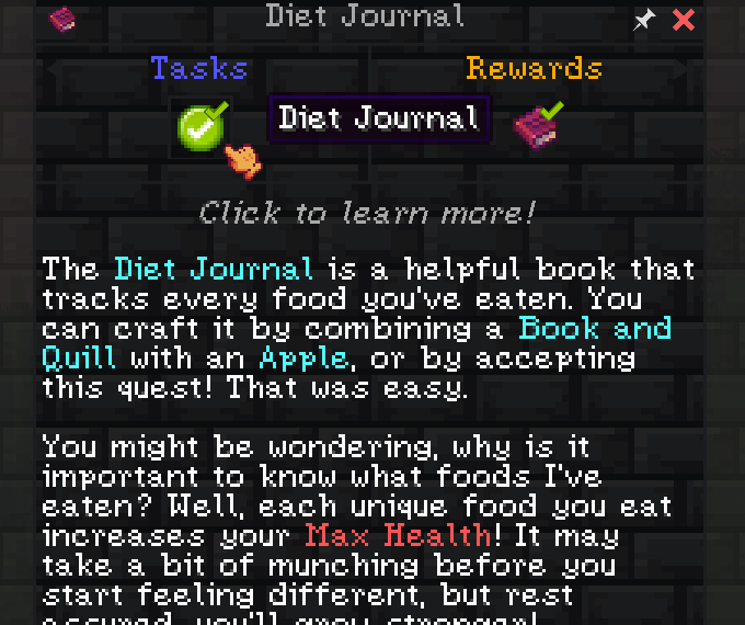 BigChadGuys Plus diet journal interface showing various foods for leveling up