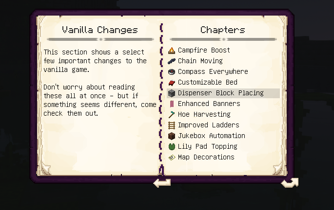 Bliss guidebook chapters with information