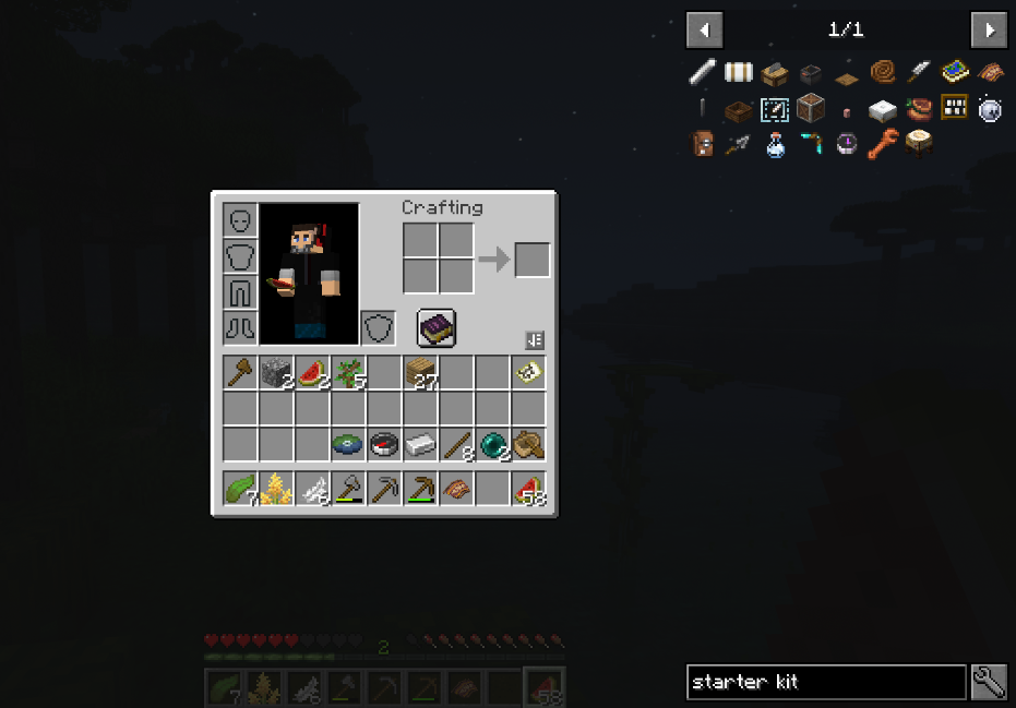 JEI starter kit search results