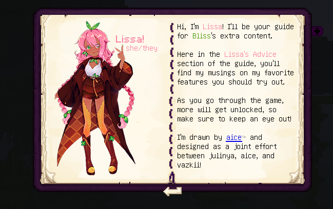 Bliss Lissa guide compass for quests