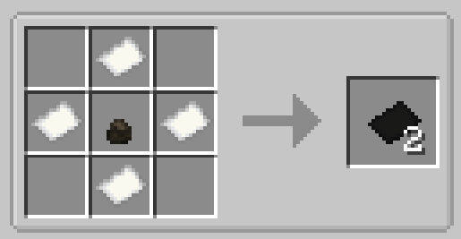 Charcoal paper recipe with paper and mini charcoal