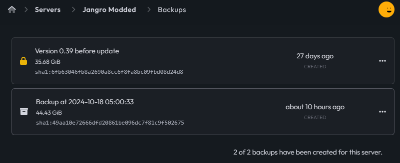 CloudNord backup management with locked backup option
