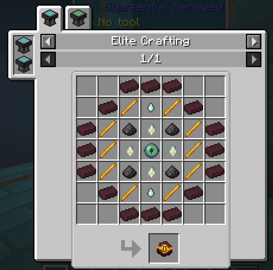 Elite crafter showing end game progression