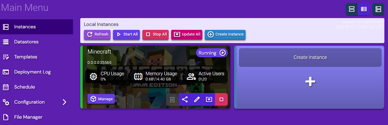 Hostinger creating second instance for NeoForge modded Minecraft server