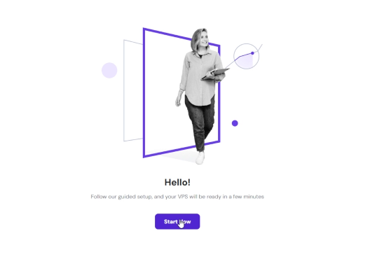 Hostinger server location selection during initial VPS setup process