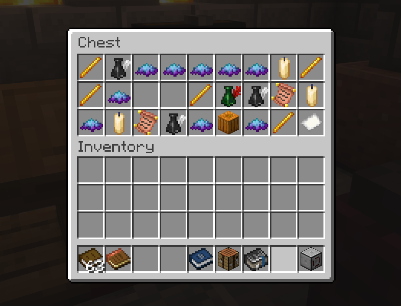 Iron's Spells tower chest with loot