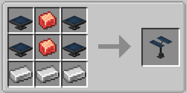 Mekanism Advanced Solar Generator crafting recipe for improved solar power generation