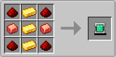 Mekanism Energy Tablet crafting recipe using gold and infused alloy for power-focused machines