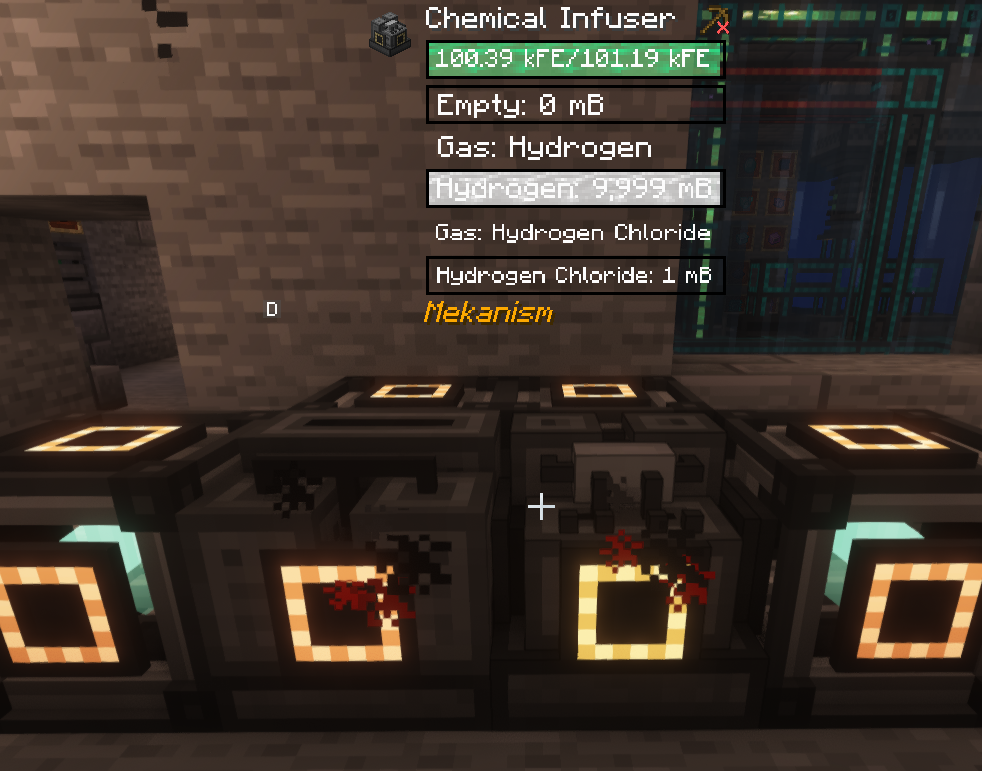 Hydrogen chloride production setup with electrolytic separator and chemical infuser