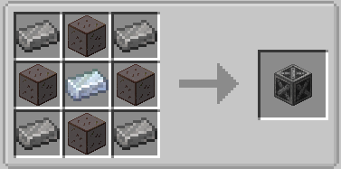 Mekanism Steel Casing crafting recipe with osmium, glass, and steel ingots for machine construction