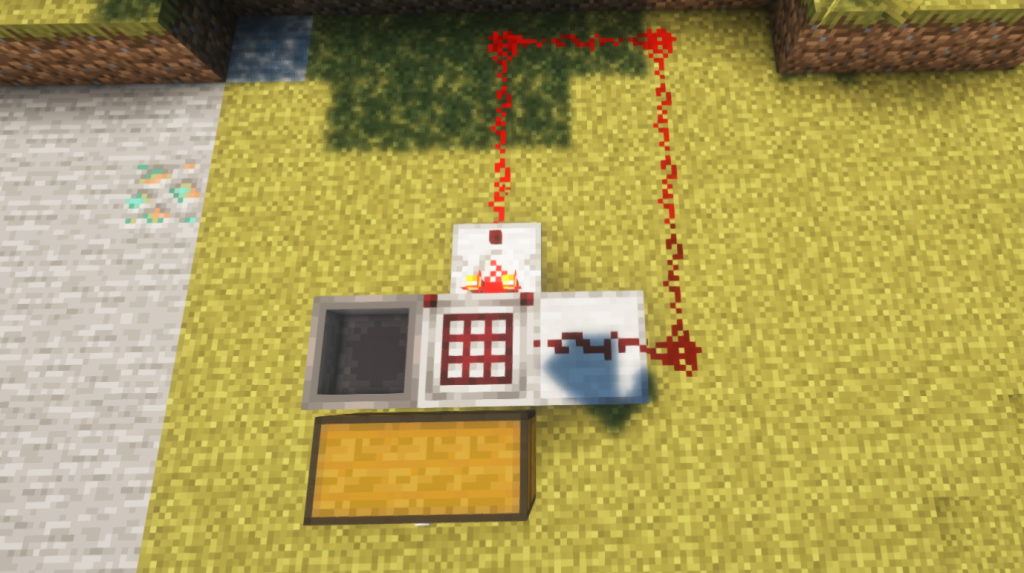 Minecraft crafter alternative extended redstone circuit layout