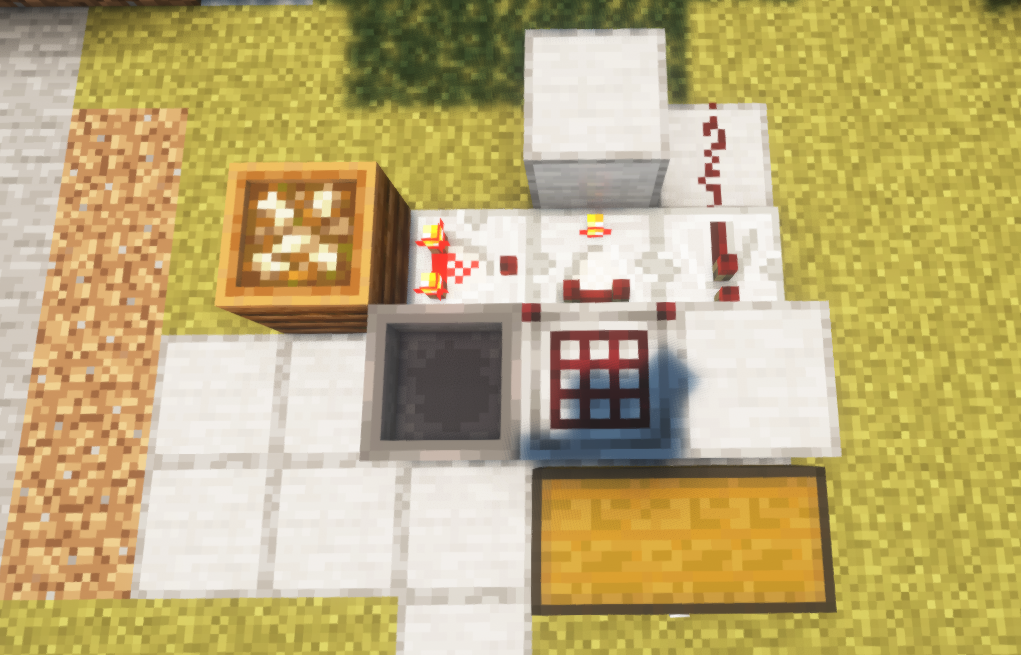 Minecraft crafter complete redstone pulse circuit for auto-crafting