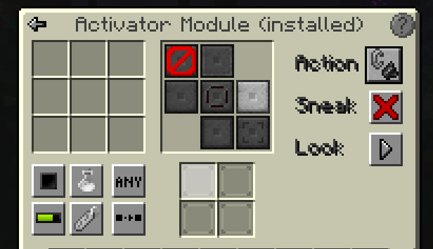 Activator module configuration for automated crop harvesting