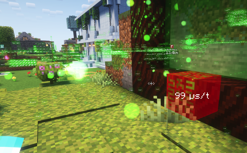 Elven Gateway Core showing red in Observable overlay