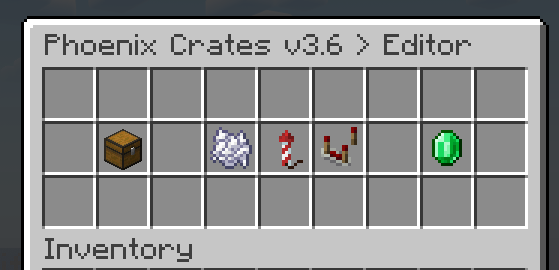 PhoenixCrates editor main menu interface with navigation options