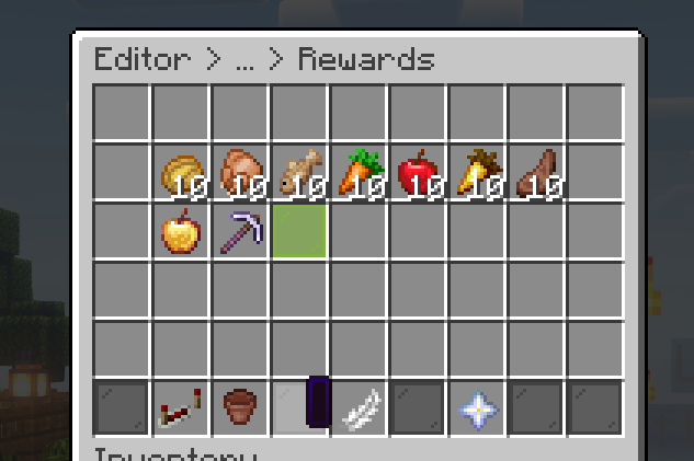 PhoenixCrates showing added rewards in the configuration interface