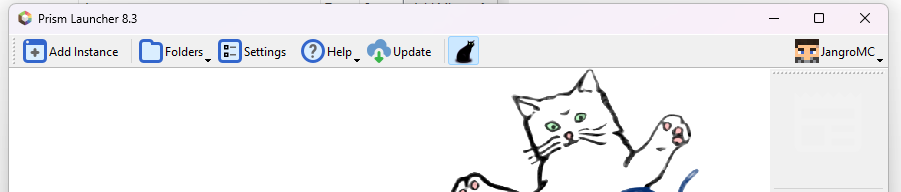 Prism Launcher add instance button for new modpack