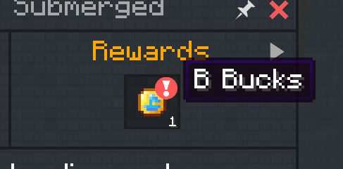 B-Bucks reward notification in Seaopolis