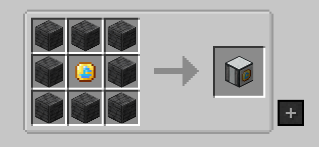 Catalogue crafting recipe with stone and Sea Buck