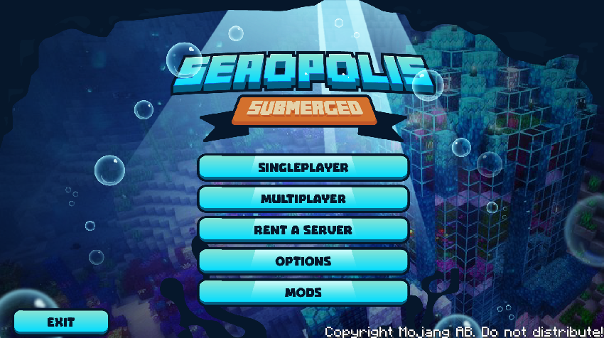 Seaopolis modpack ready to play