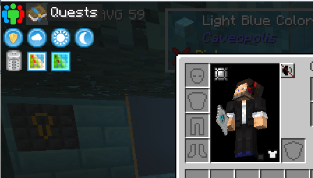 Seaopolis quest book icon in upper left