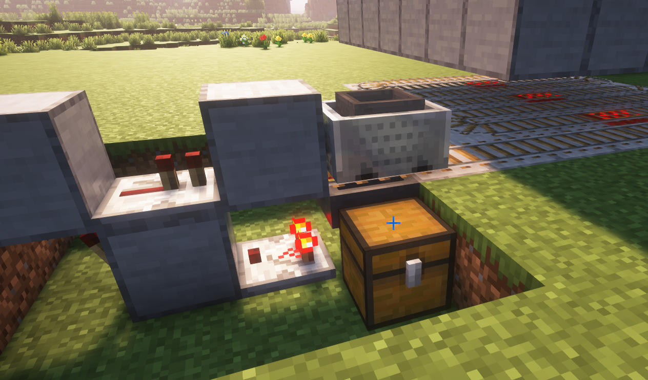 Collection chest showing drops from slime farm operation