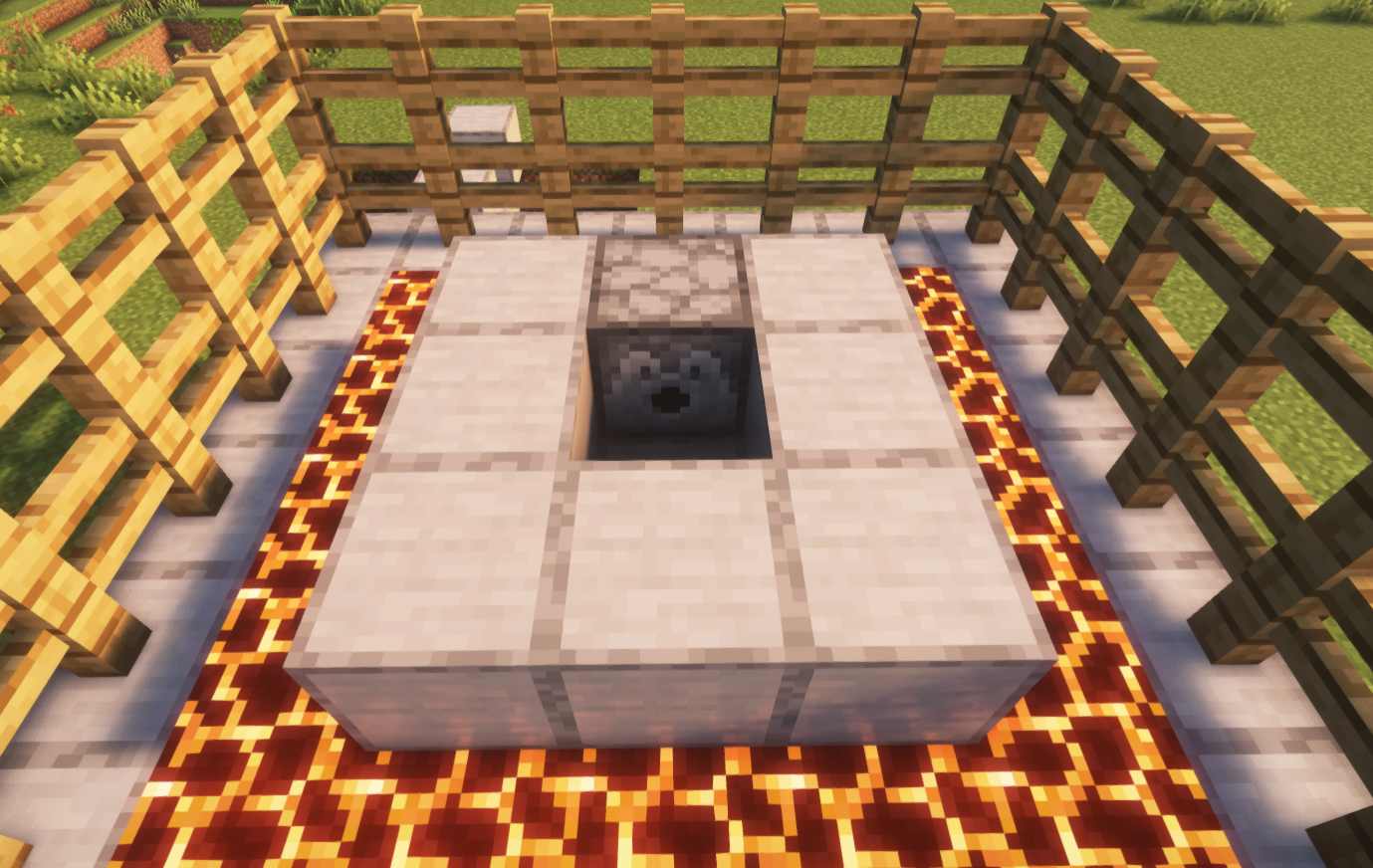 First level dispenser setup facing center cavity for potion dispensing