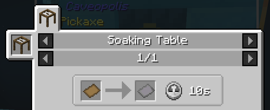 Soaking table creating soaked paper from log sheet