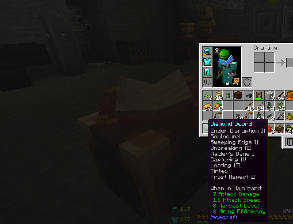 Eidolon enchanting setup with wraith spawner