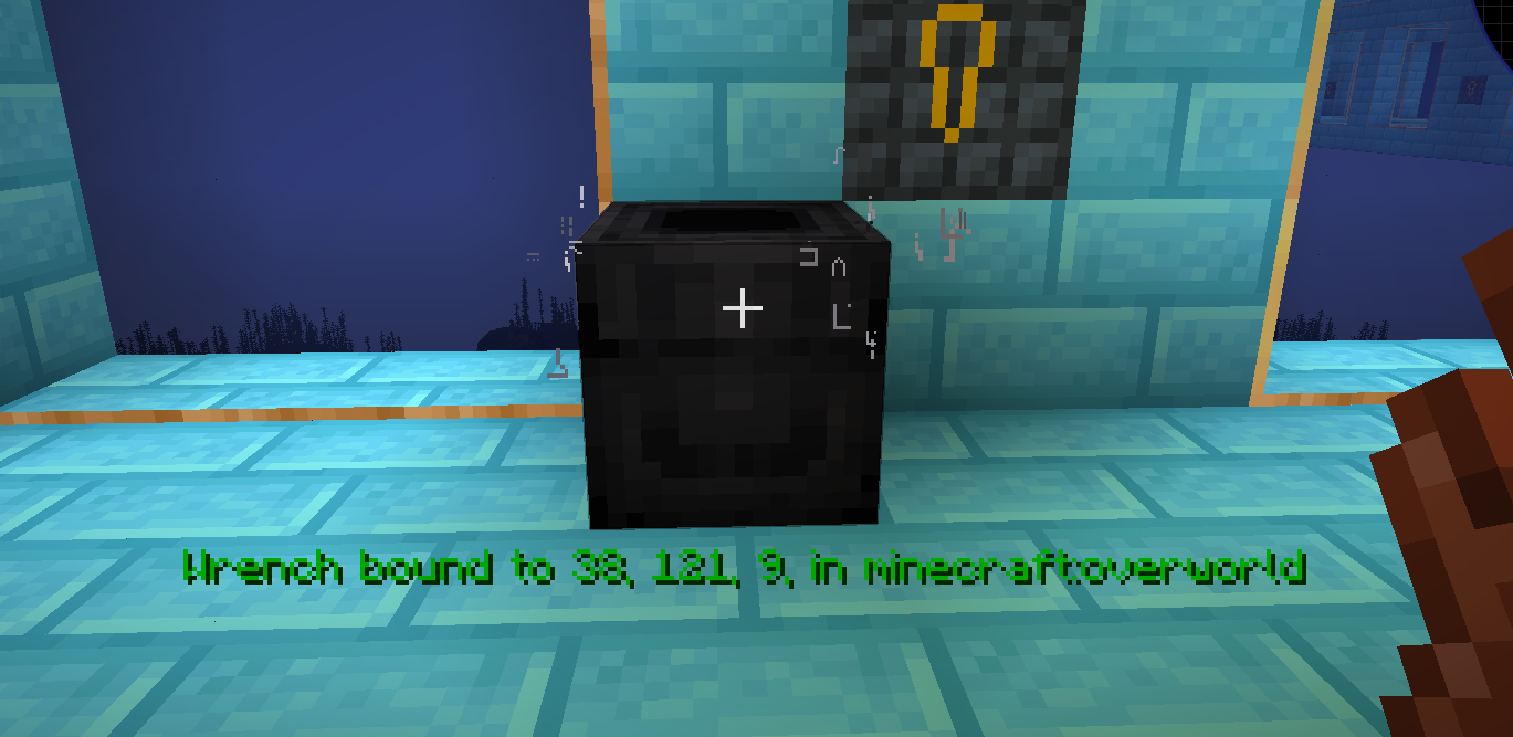 Warp pipe showing wrench is bound message